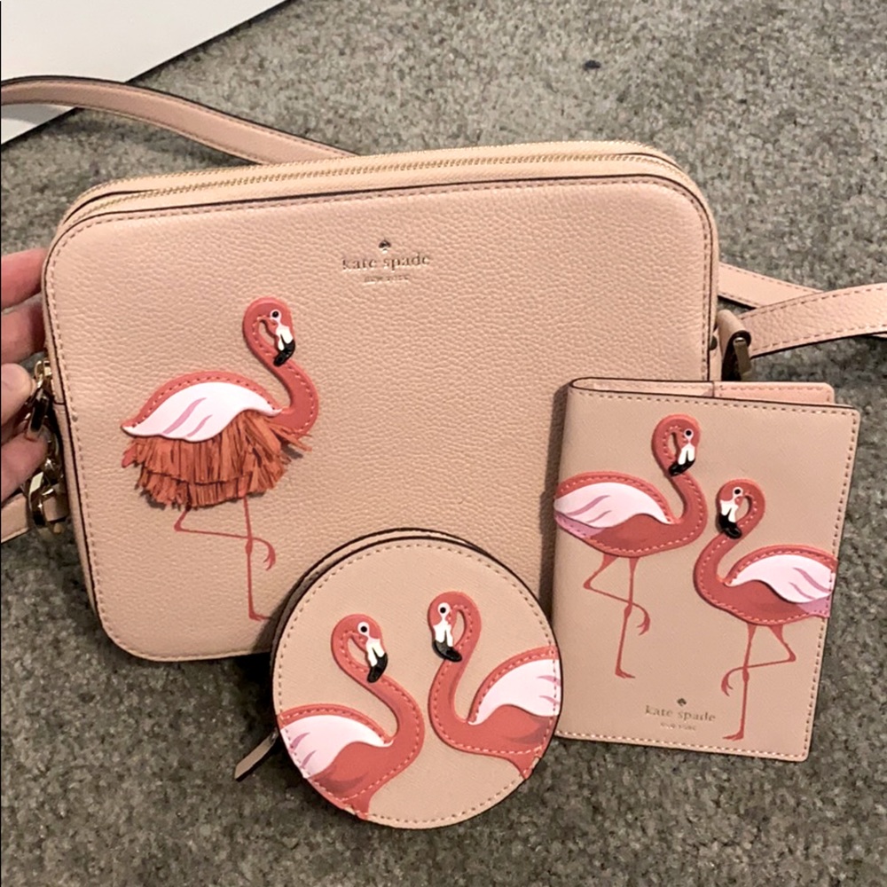 Kate Spade crossbody, coin purse, & passport